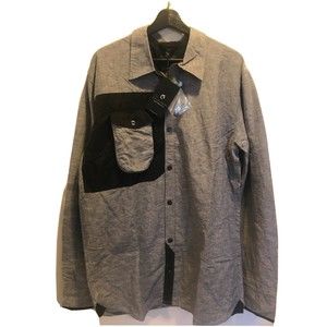 Coldsmoke Blue & Black Quilted Elbow Patch Shirt Jacket Size XL